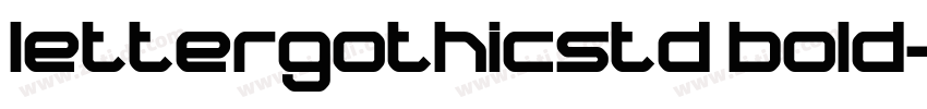 lettergothicstd bold字体转换